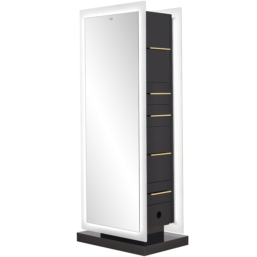 Magic II Double LED Lighted Styling Station Black DIR