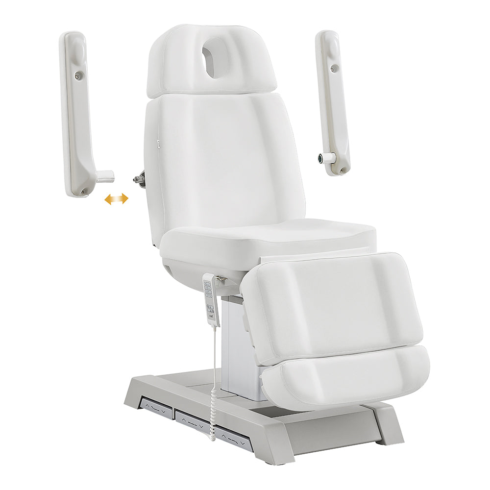 Sydney Medical Chair – 4 Motors with Foot Remote & Hand Remote White DIR