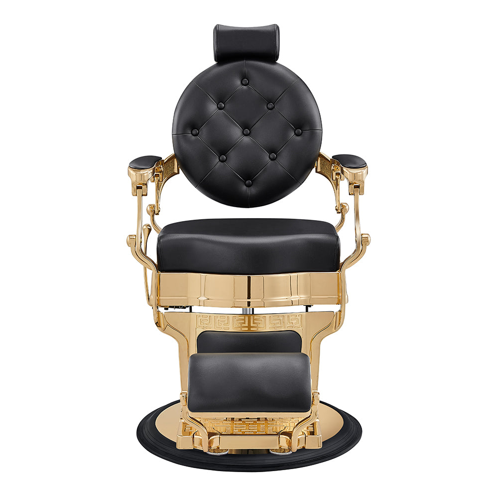 Princeton II Gold Barber Chair - Black DIR
