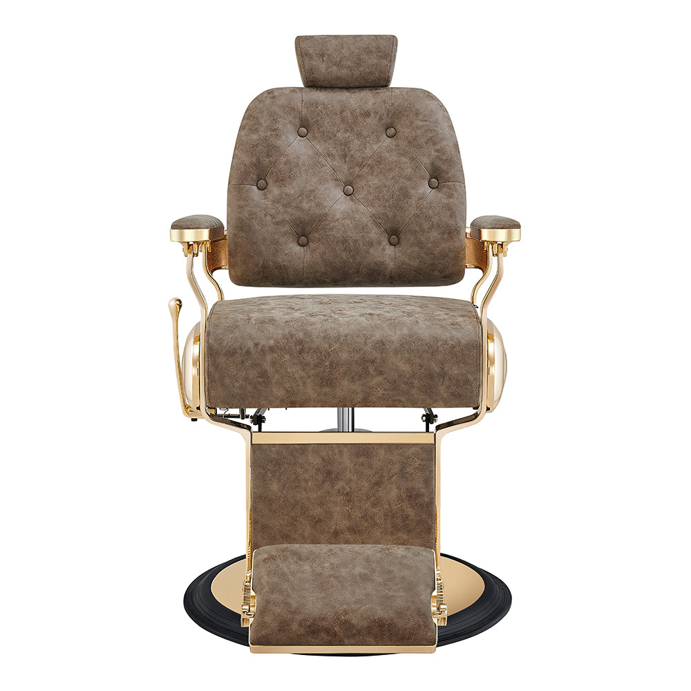 The Cavalier Professional Barber Chair Vintage Brown DIR