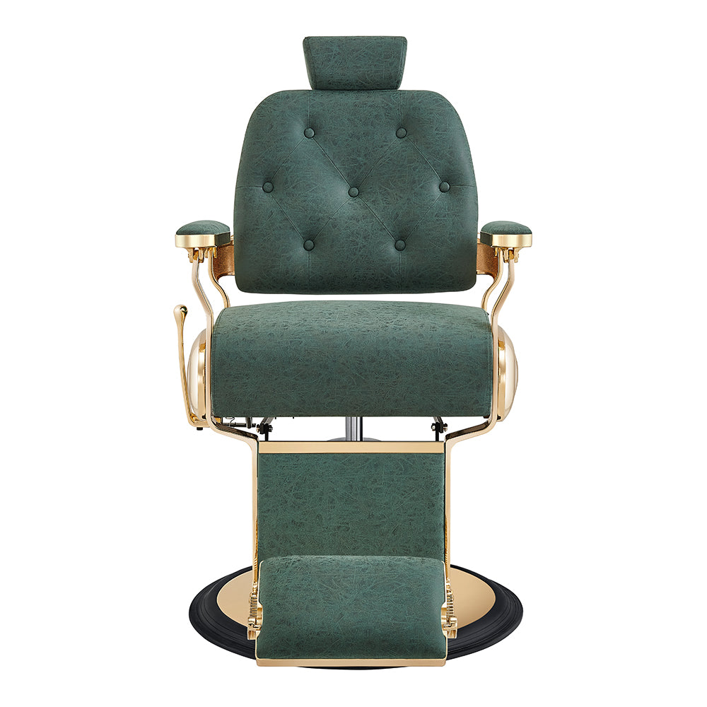 The Cavalier Professional Barber Chair Vintage Green DIR