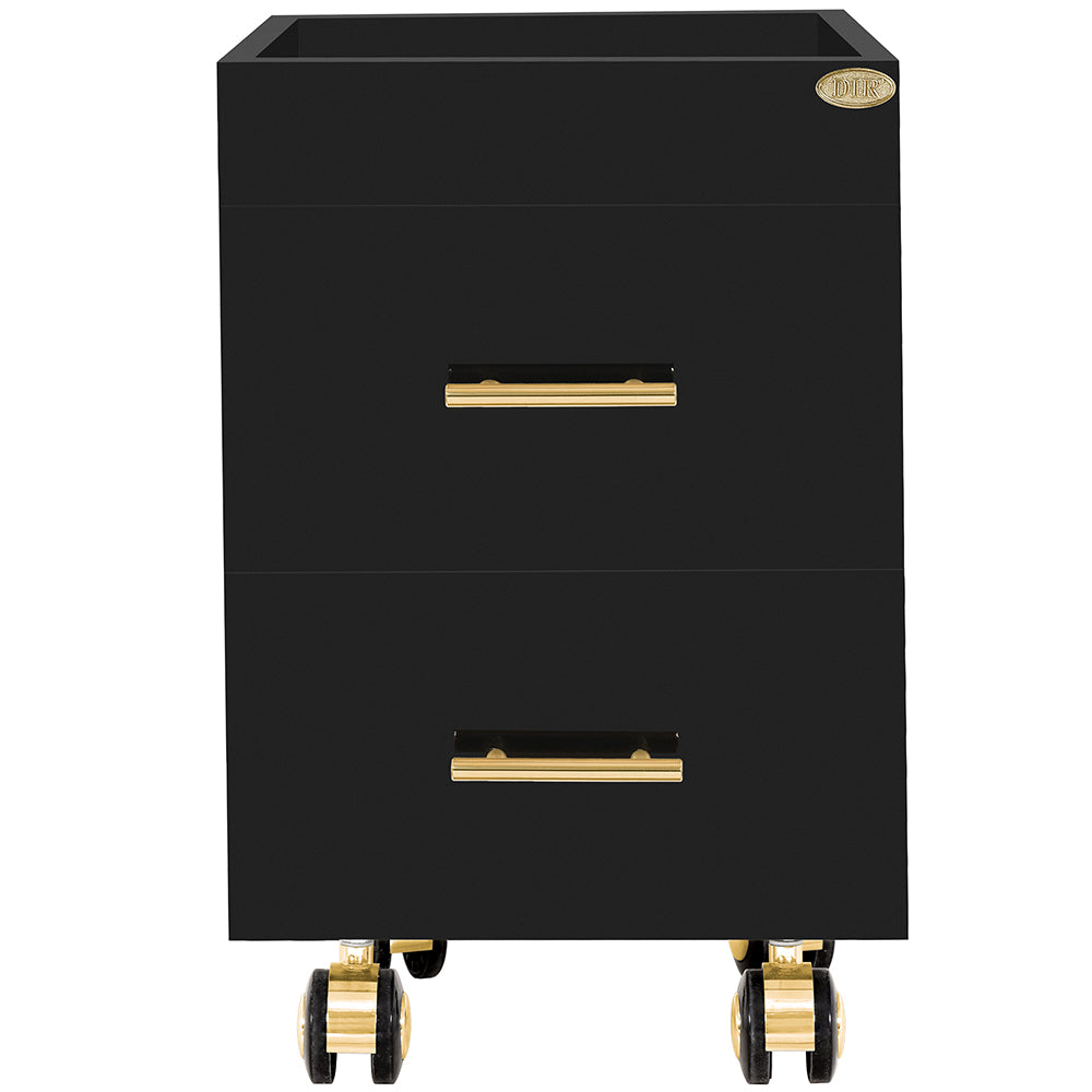 Cannes Manicure Pedicure Trolley Cart Black DIR