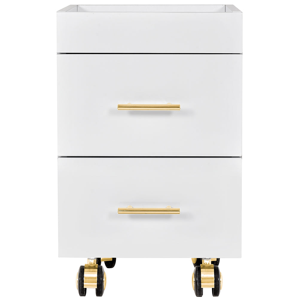 Cannes Manicure Pedicure Trolley Cart White DIR