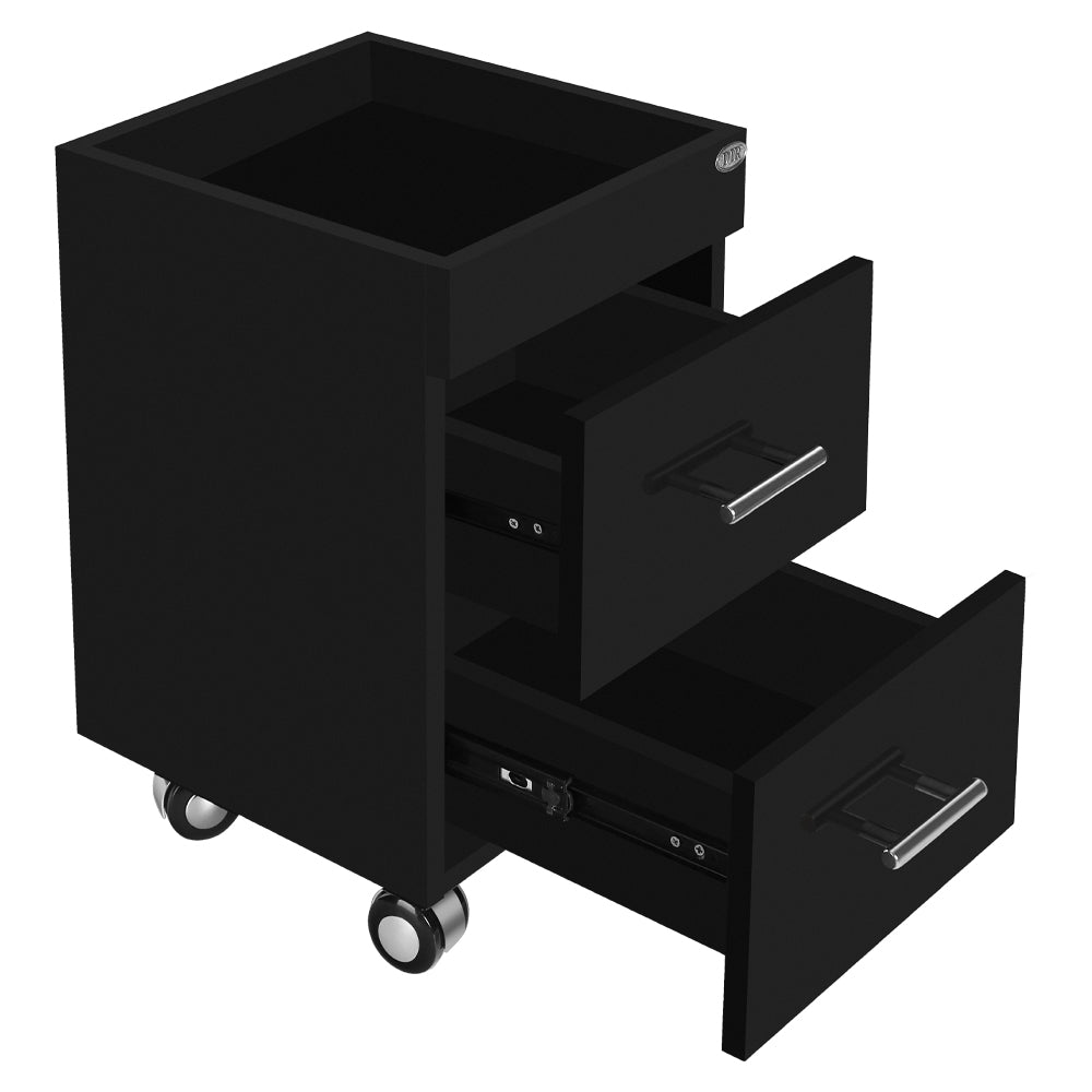 Cannes Manicure Pedicure Trolley Cart Black DIR