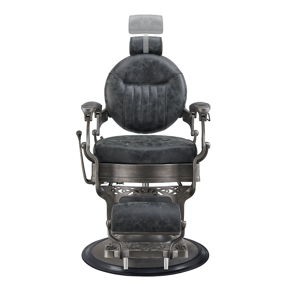 Kaiser II Retro Style Barber Chair Vintage Black DIR