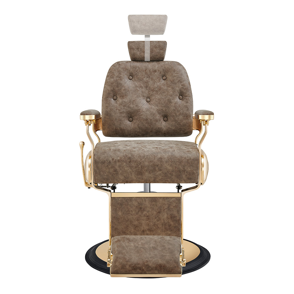 The Cavalier Professional Barber Chair Vintage Brown DIR