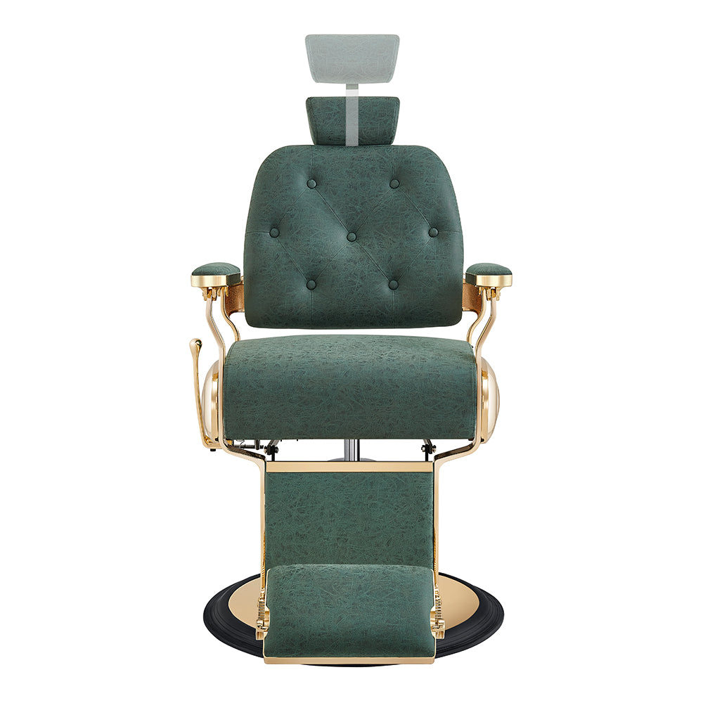 The Cavalier Professional Barber Chair Vintage Green DIR