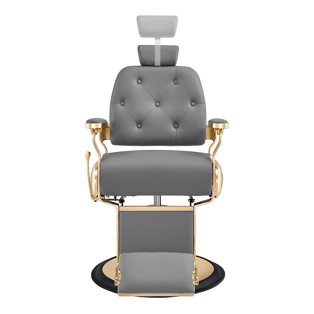 The Cavalier Professional Barber Chair Gray DIR