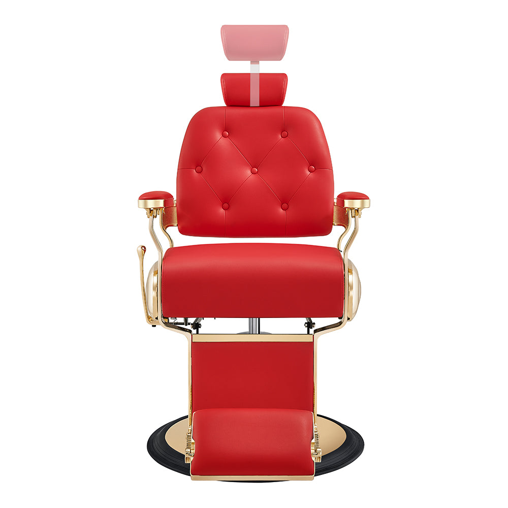 The Cavalier Professional Barber Chair Red DIR