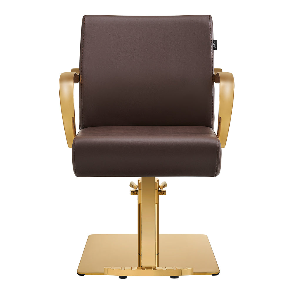 Meteor Gold Salon Styling Chair Brown DIR