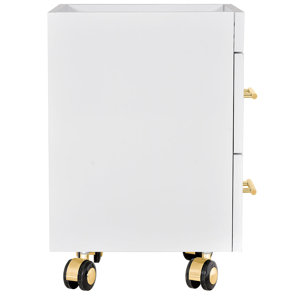 Cannes Manicure Pedicure Trolley Cart White DIR