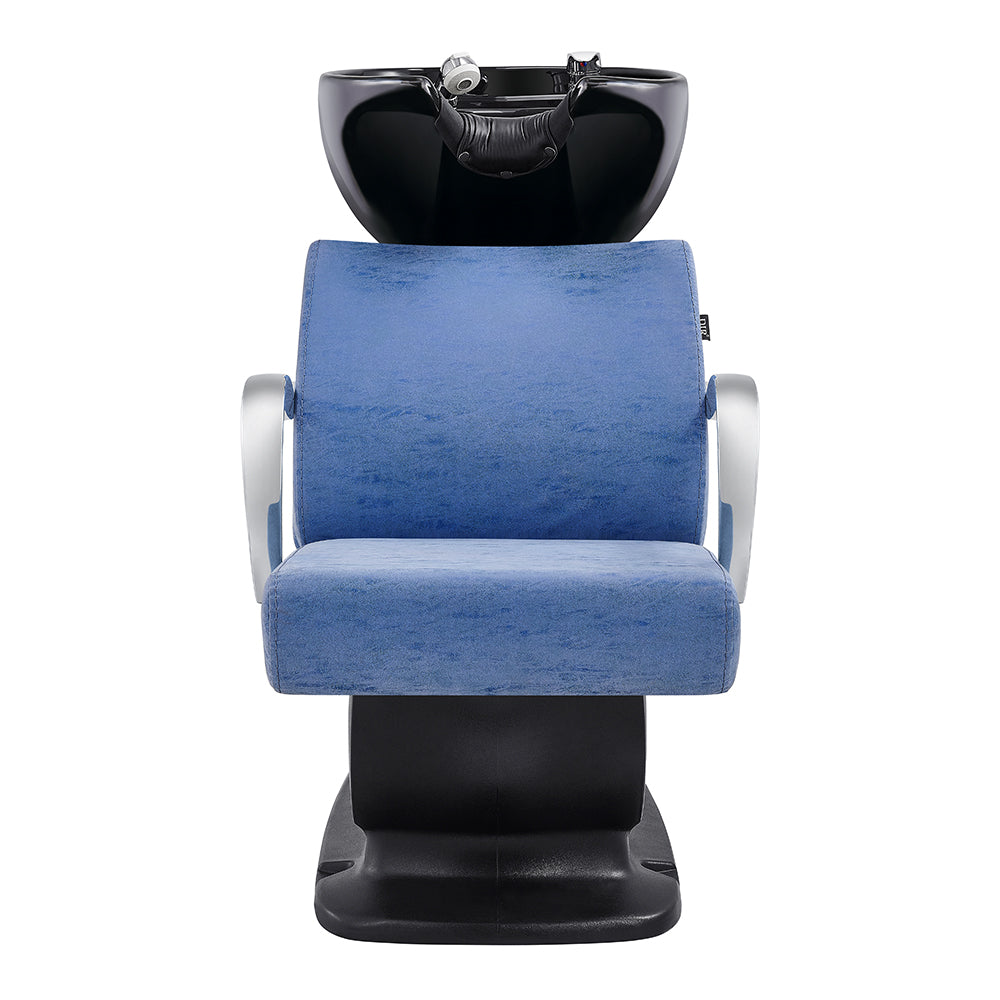 Beckman Shampoo Backwash Unit with Adjustable Seat Vintage Blue DIR