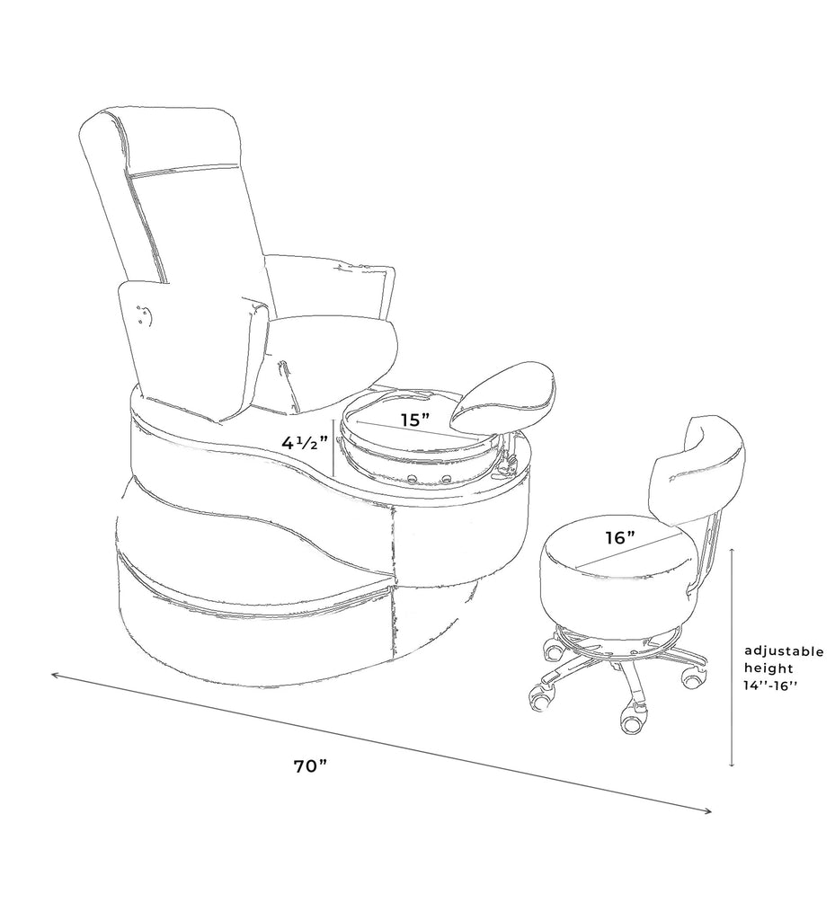 Advantage Pedicure Chair  | Jet Pedi Spa Belava