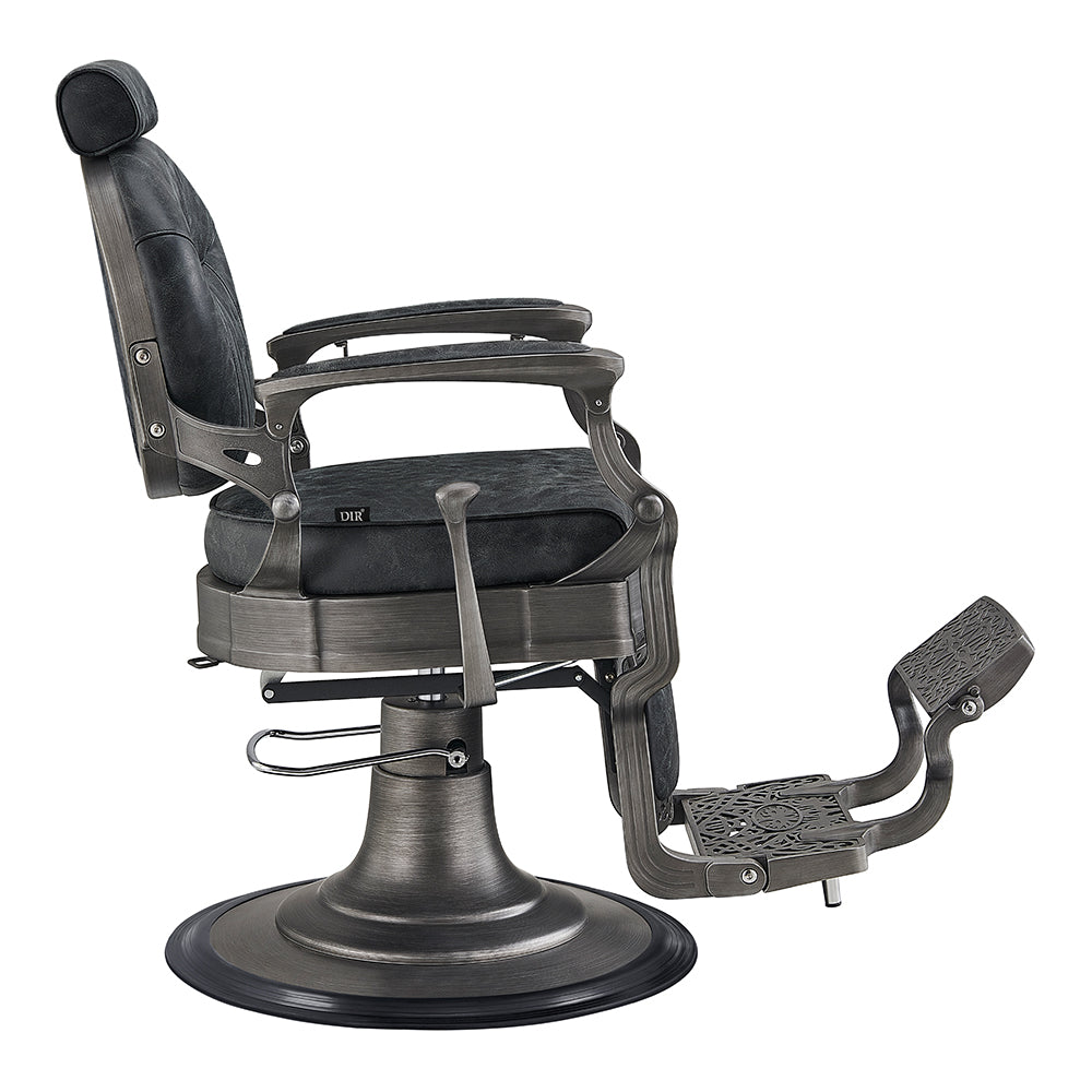 Kaiser II Retro Style Barber Chair Vintage Black DIR