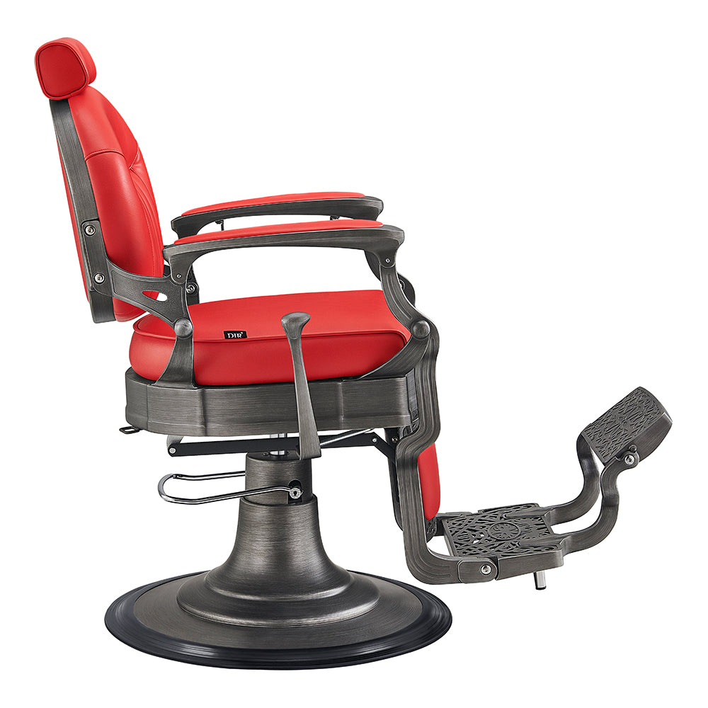Kaiser II Retro Style Barber Chair Red DIR