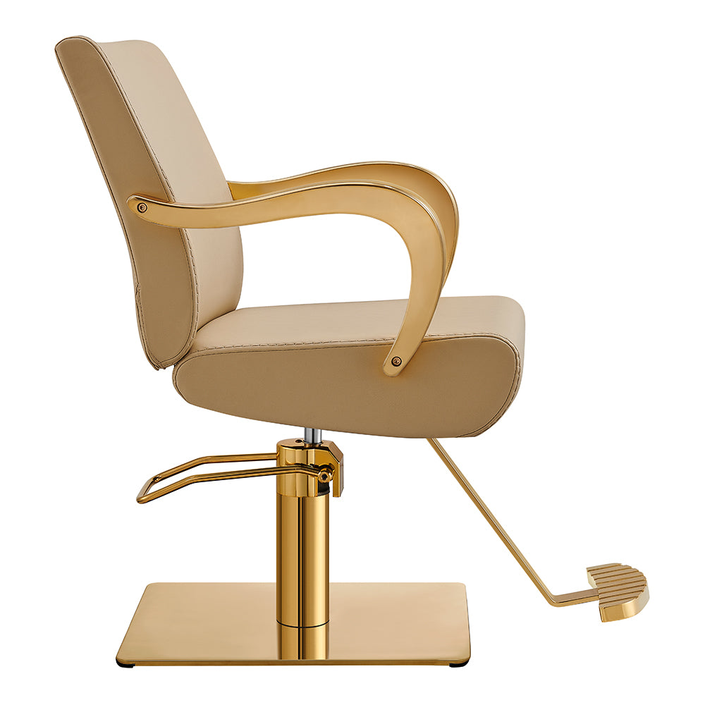 Meteor Gold Salon Styling Chair Beige DIR