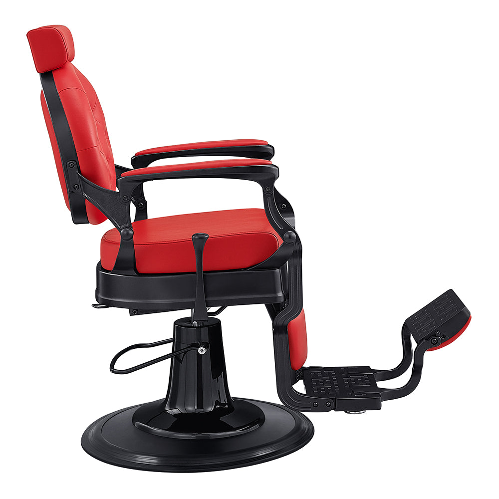 The Viking Modern Barber Chair Red DIR