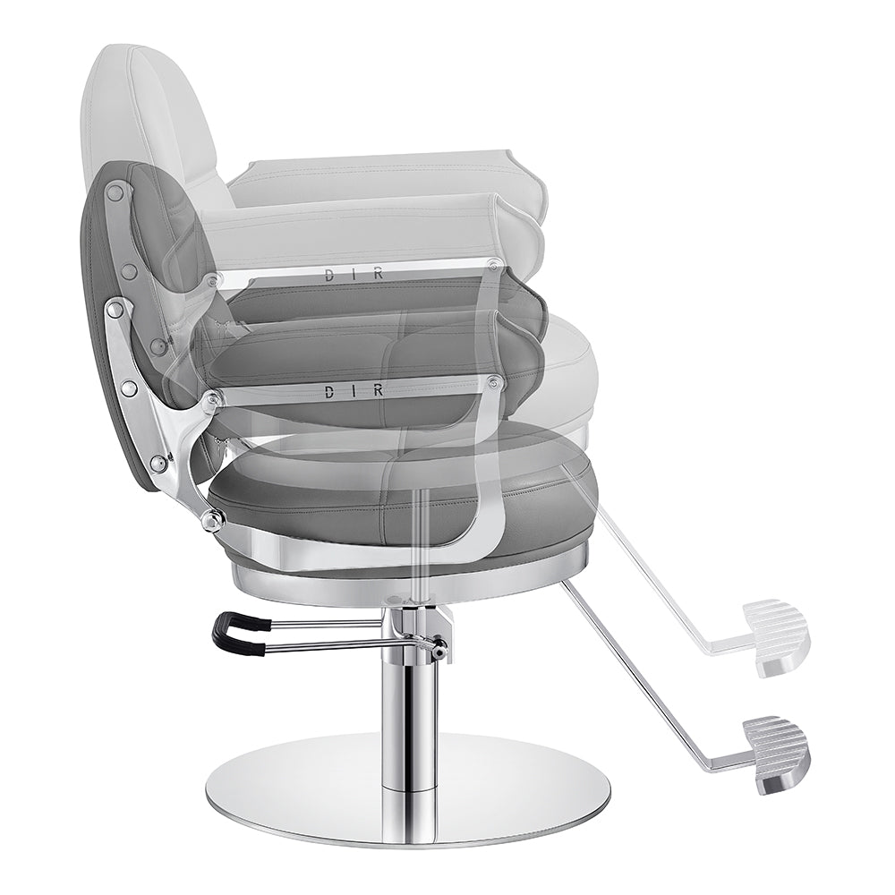 Milano Salon Hairdressing Styling Chair Gray DIR