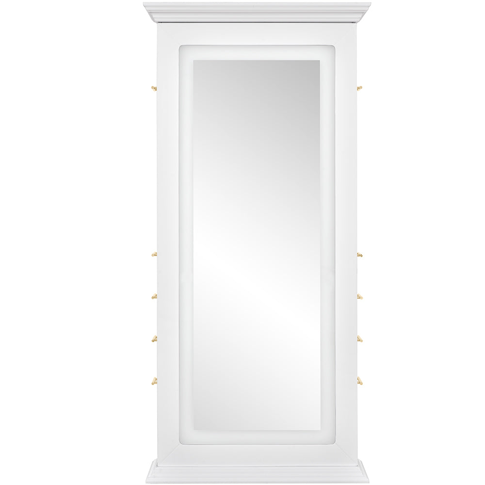 Adonis II Single LED Lighted Styling Station White DIR