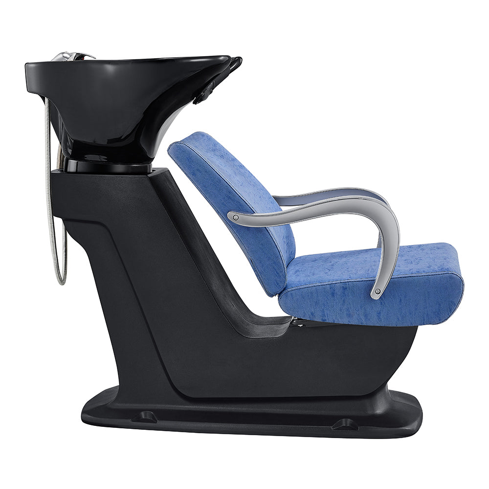 Beckman Shampoo Backwash Unit with Adjustable Seat Vintage Blue DIR