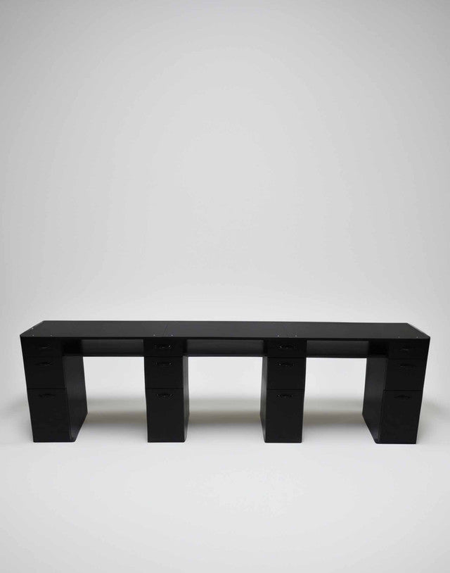 Triple Manicure Table w/ NO MOUNTED TOP - Edge Line Belava