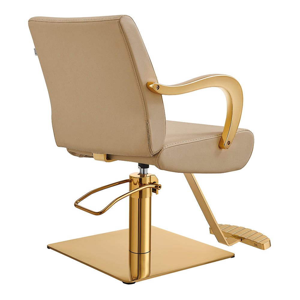 Meteor Gold Salon Styling Chair Beige DIR