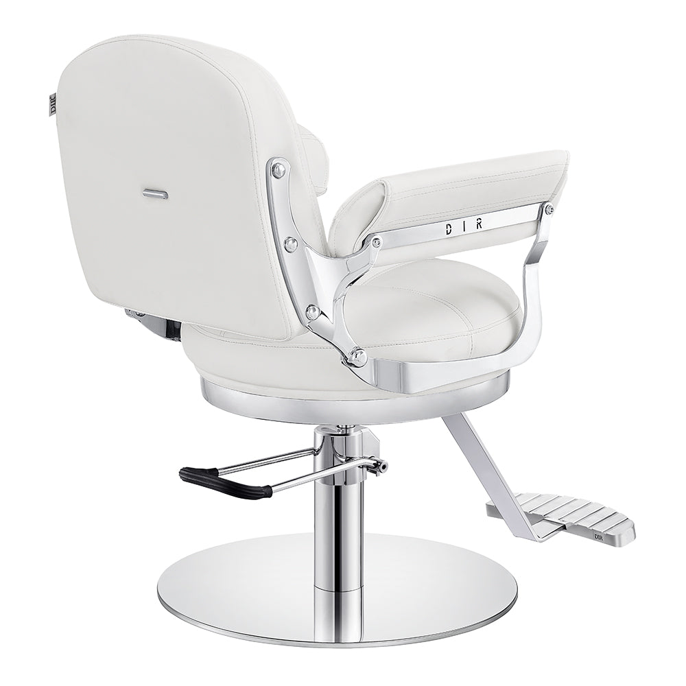 Milano Salon Hairdressing Styling Chair White DIR