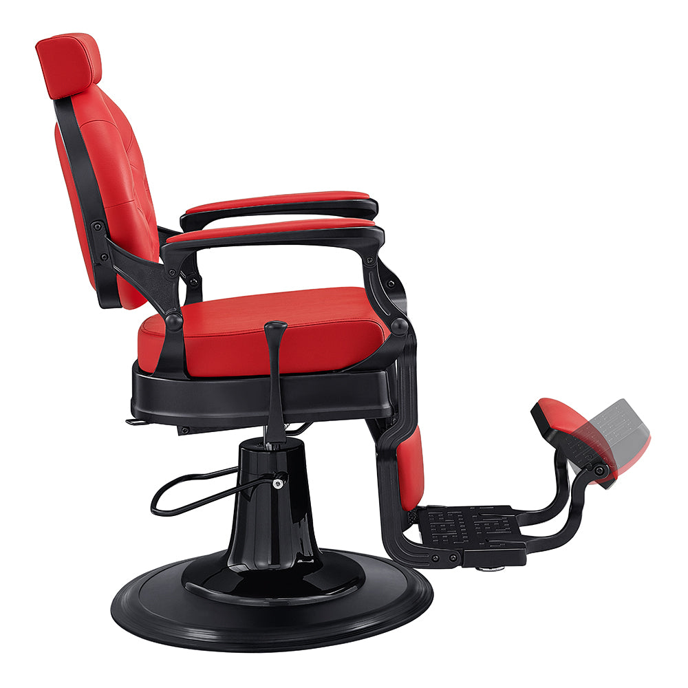 The Viking Modern Barber Chair Red DIR