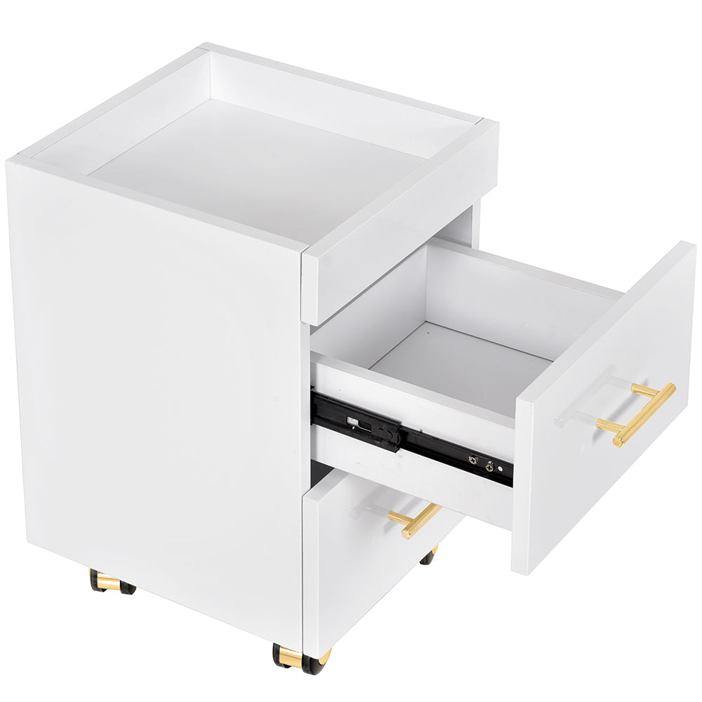 Cannes Manicure Pedicure Trolley Cart White DIR