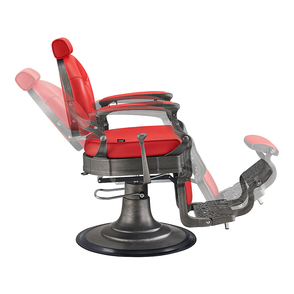 Kaiser II Retro Style Barber Chair Red DIR