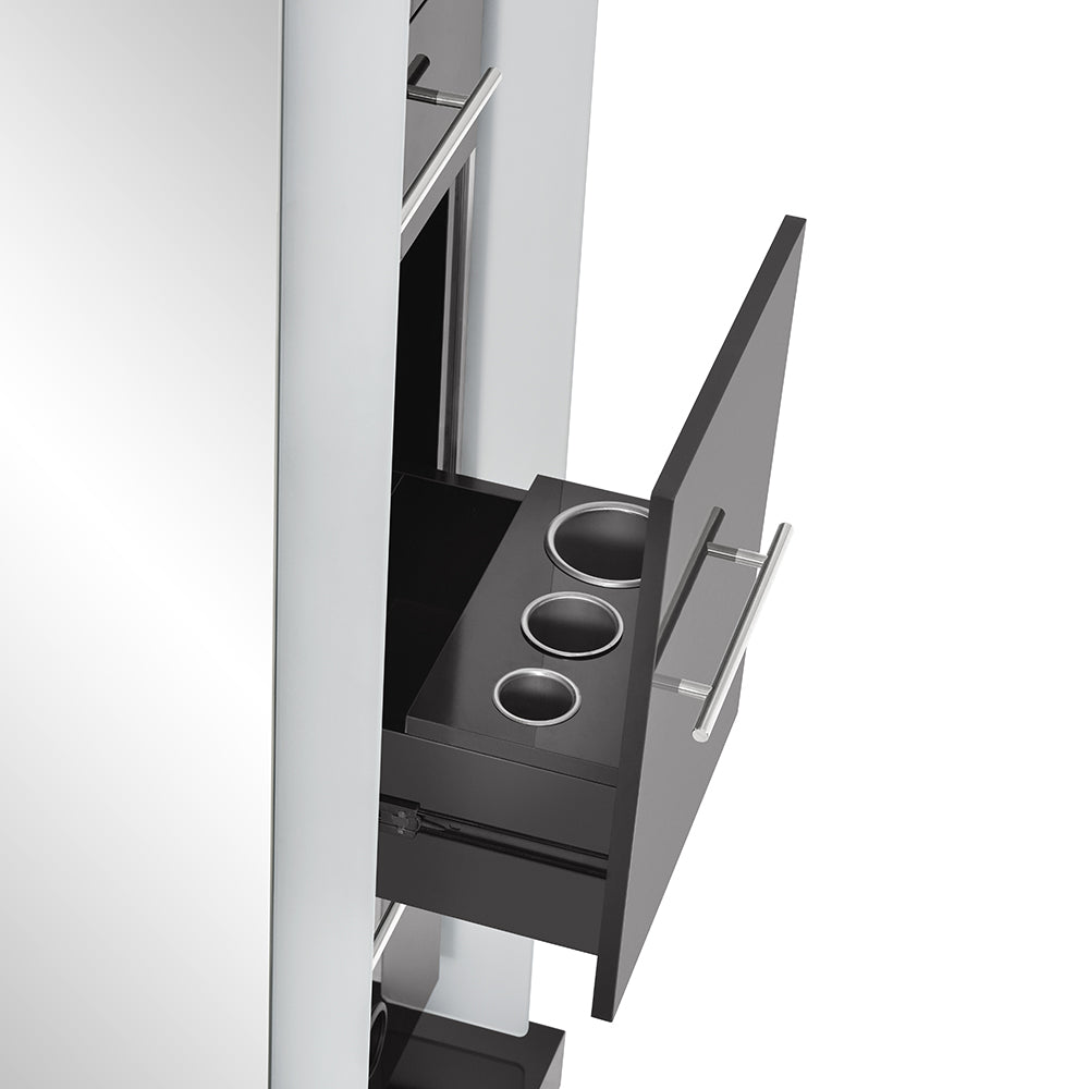 Magic II Double LED Lighted Styling Station Black DIR