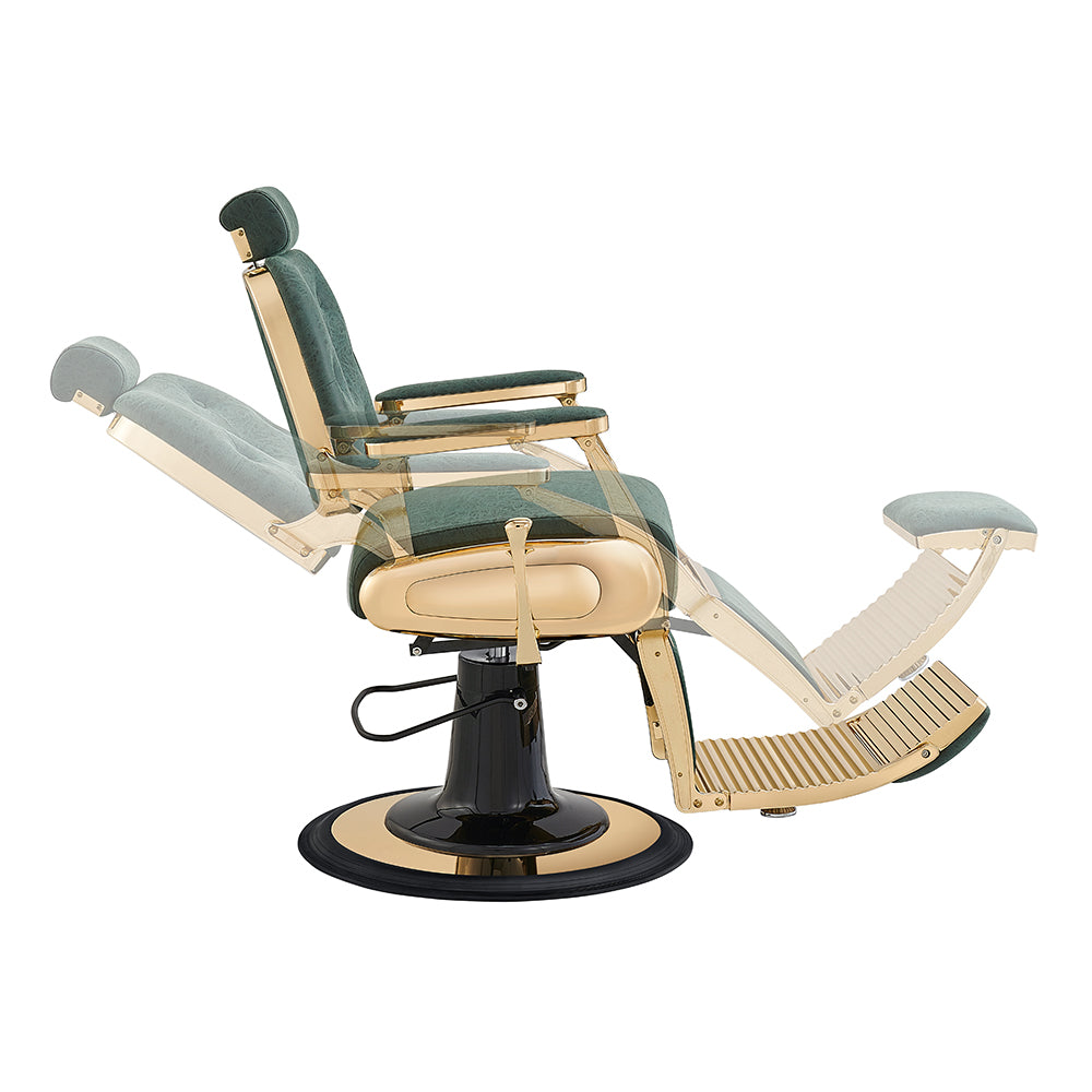 The Cavalier Professional Barber Chair Vintage Green DIR