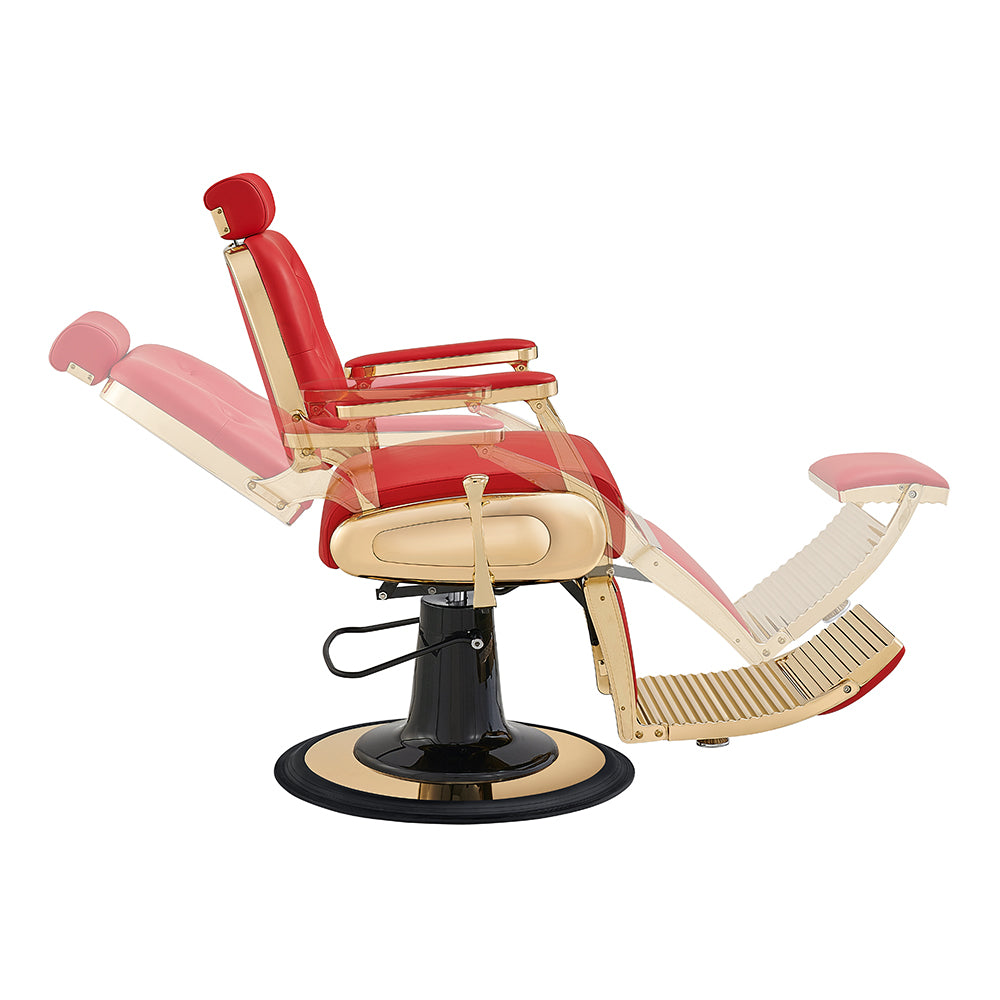 The Cavalier Professional Barber Chair Red DIR