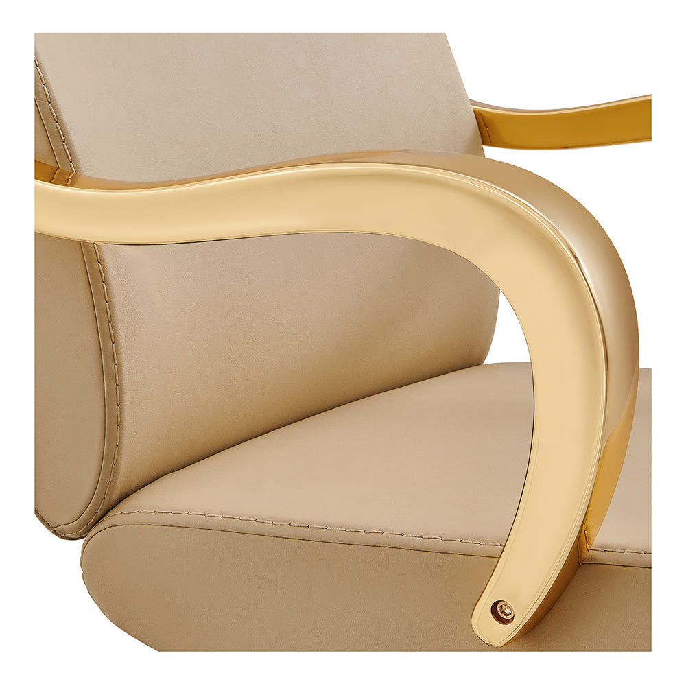 Meteor Gold Salon Styling Chair Beige DIR