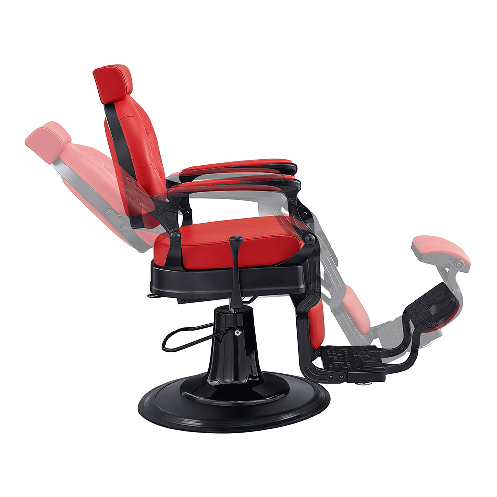 The Viking Modern Barber Chair Red DIR