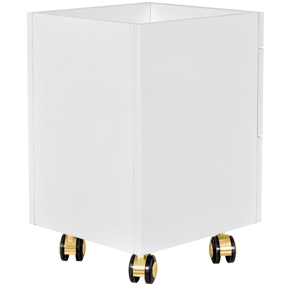 Cannes Manicure Pedicure Trolley Cart White DIR