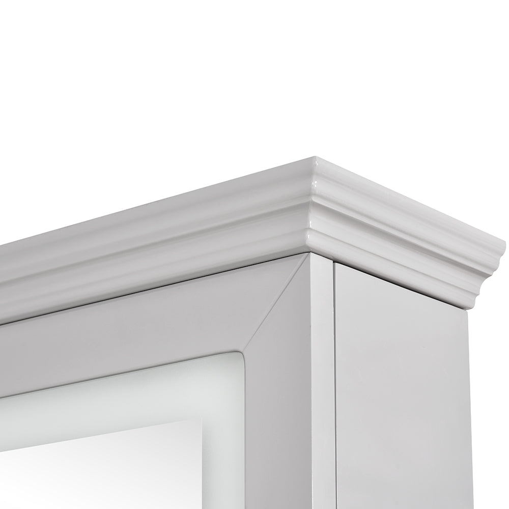 Adonis II Single LED Lighted Styling Station Silver Gray DIR