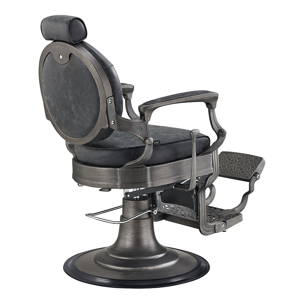 Kaiser II Retro Style Barber Chair Vintage Black DIR