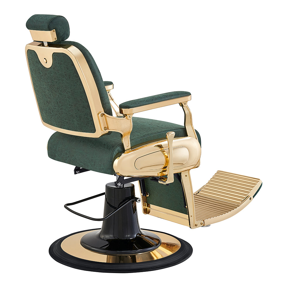The Cavalier Professional Barber Chair Vintage Green DIR