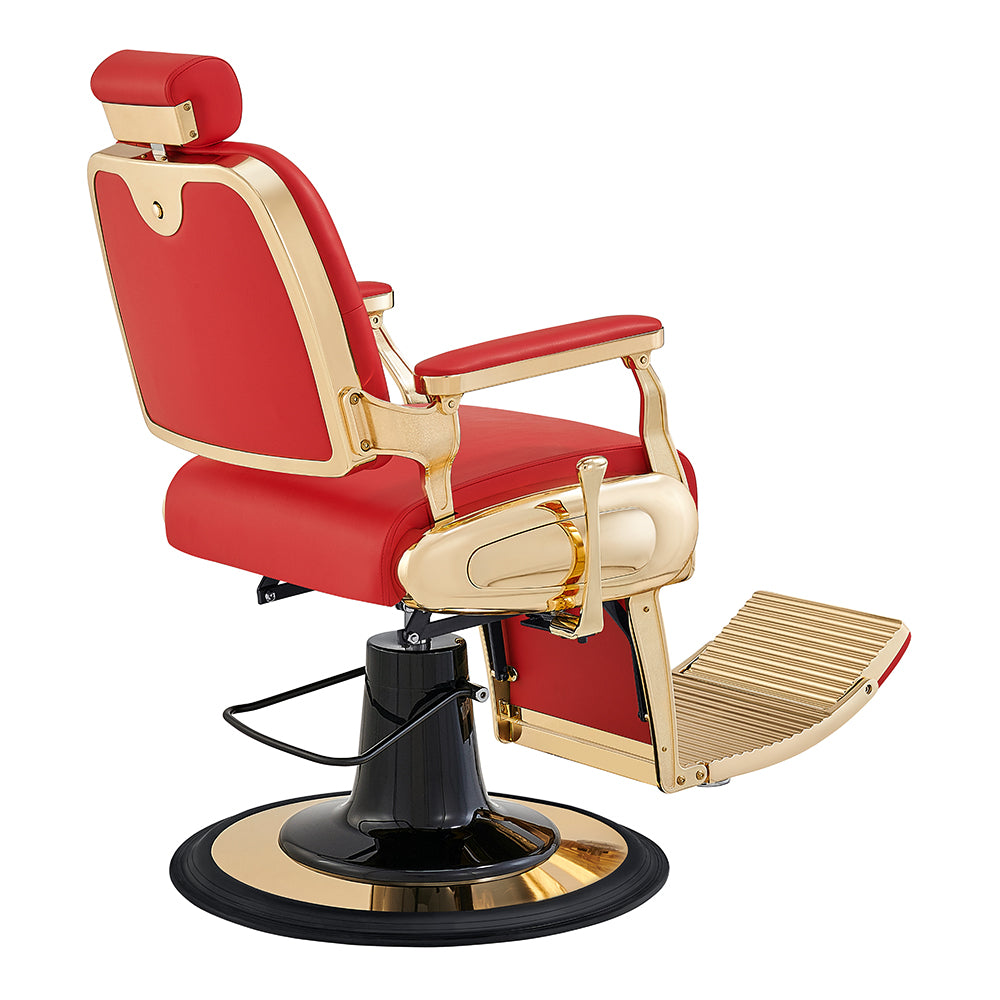 The Cavalier Professional Barber Chair Red DIR