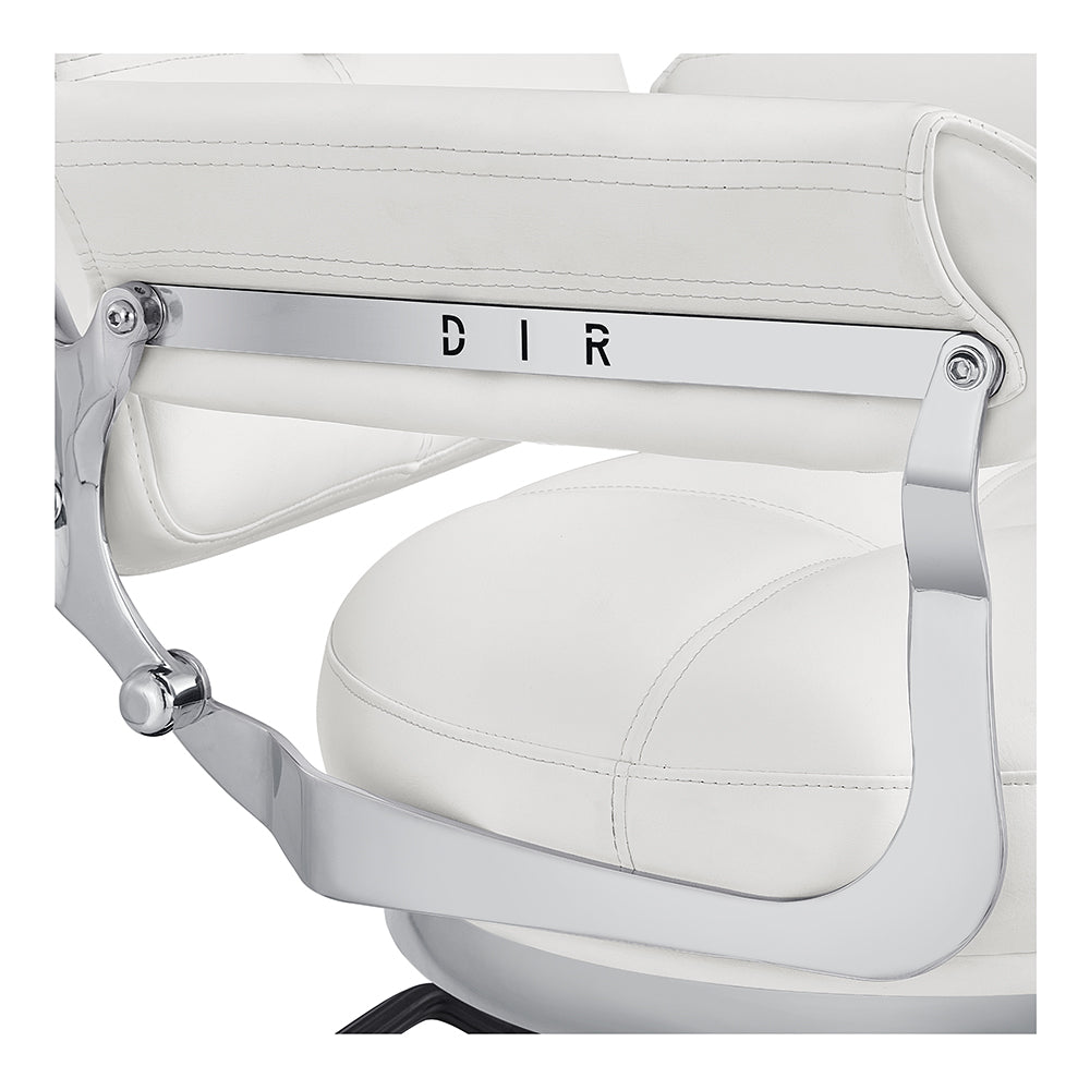 Milano Salon Hairdressing Styling Chair White DIR