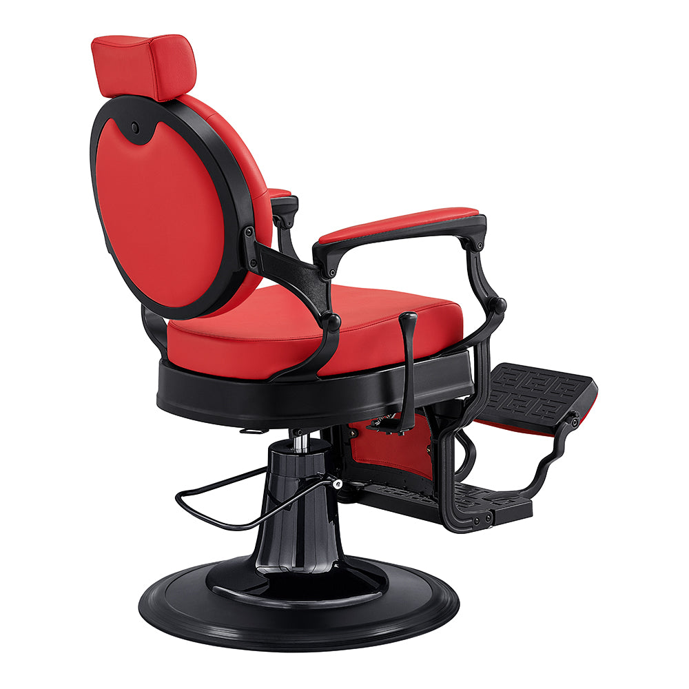 The Viking Modern Barber Chair Red DIR