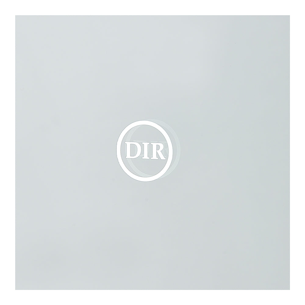 Symphony LED Styling Station and Modern Mirror with Light – Anodized Aluminum Metal Frame Brushed Champagne DIR