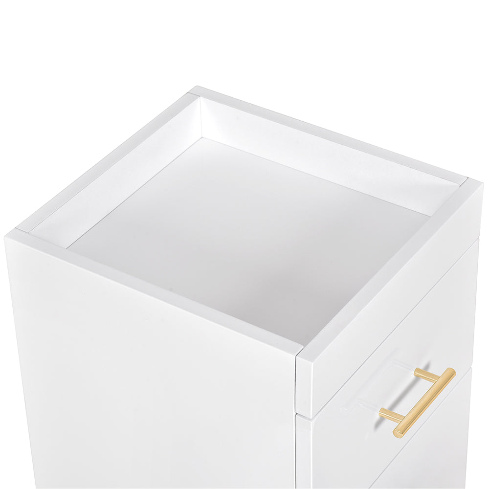 Cannes Manicure Pedicure Trolley Cart White DIR