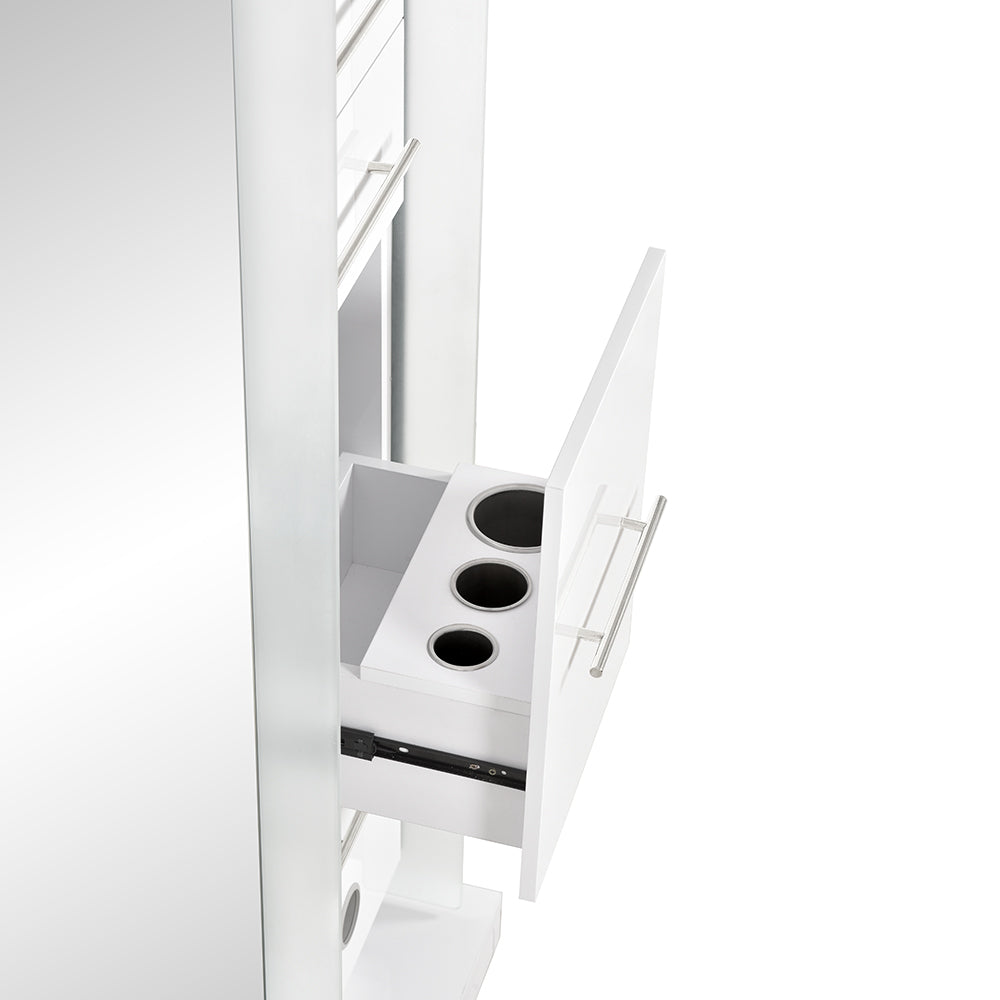 Magic II Double LED Lighted Styling Station White DIR