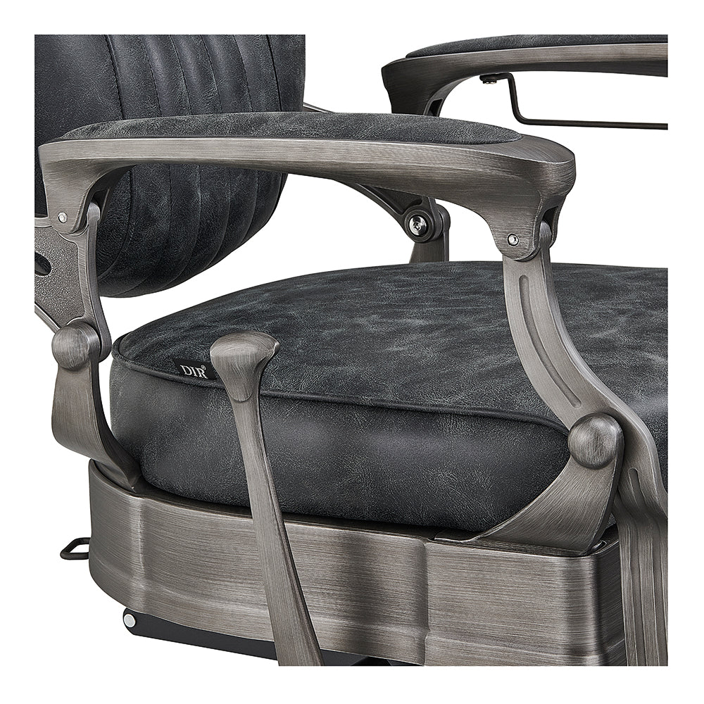 Kaiser II Retro Style Barber Chair Vintage Black DIR