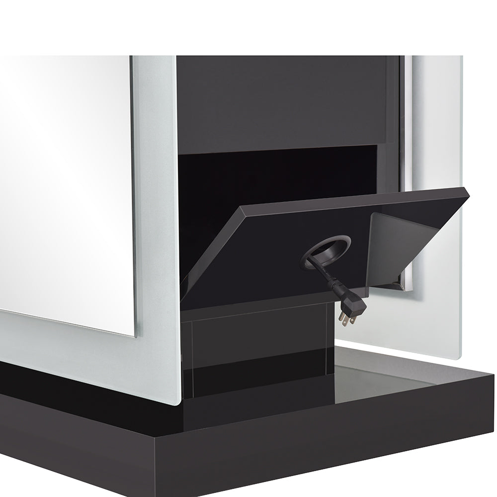 Magic II Double LED Lighted Styling Station Black DIR