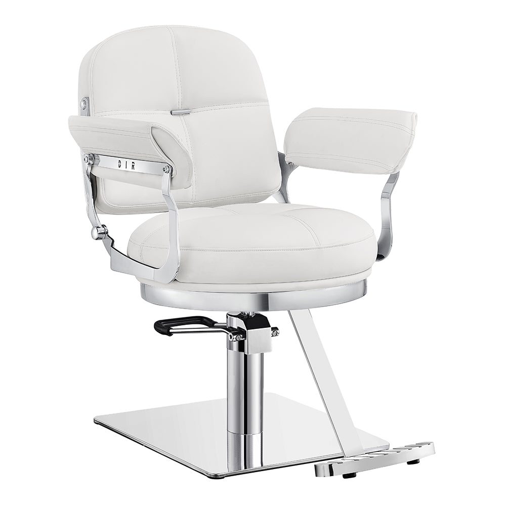 Milano Salon Hairdressing Styling Chair White DIR
