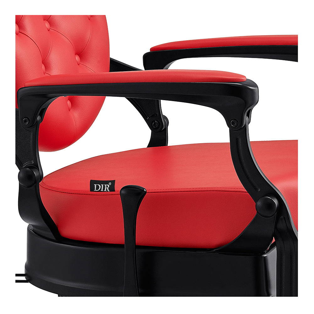 The Viking Modern Barber Chair Red DIR