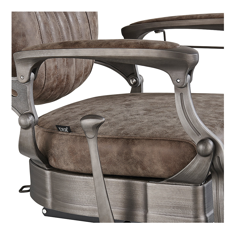 Kaiser II Retro Style Barber Chair Vintage Brown DIR